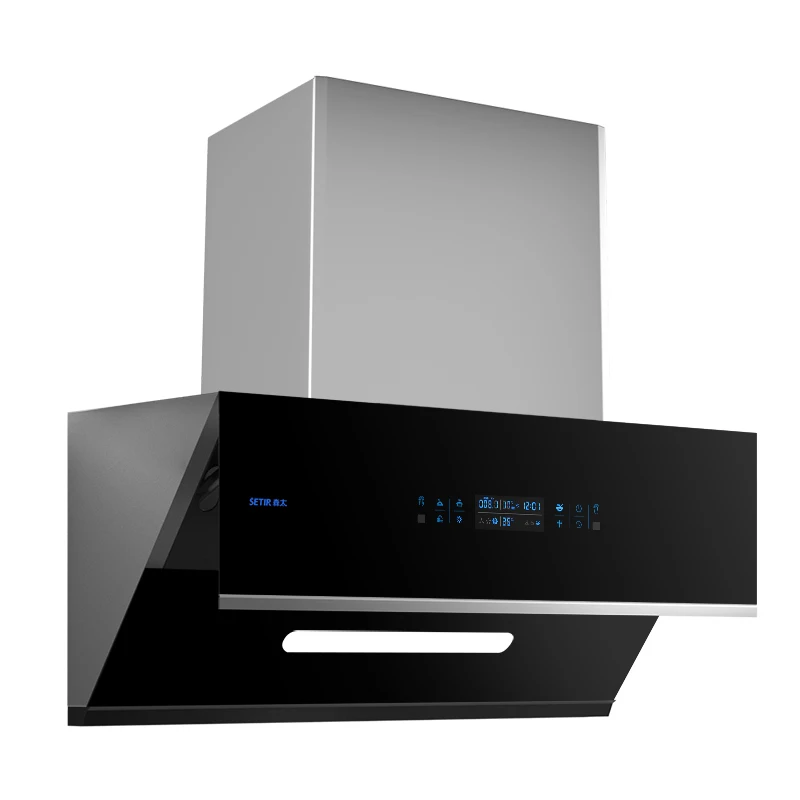 B530 high quality low price mini kitchen range hood golden supplier  hood chimney smoke extractor for cooking range