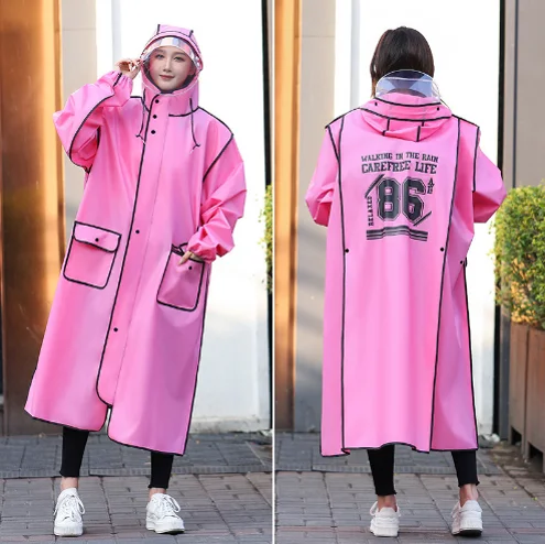 hot selling raincoat custom logo buttons up motorcycle eva lightweight rain coat for adults waterproof poncho raincoat