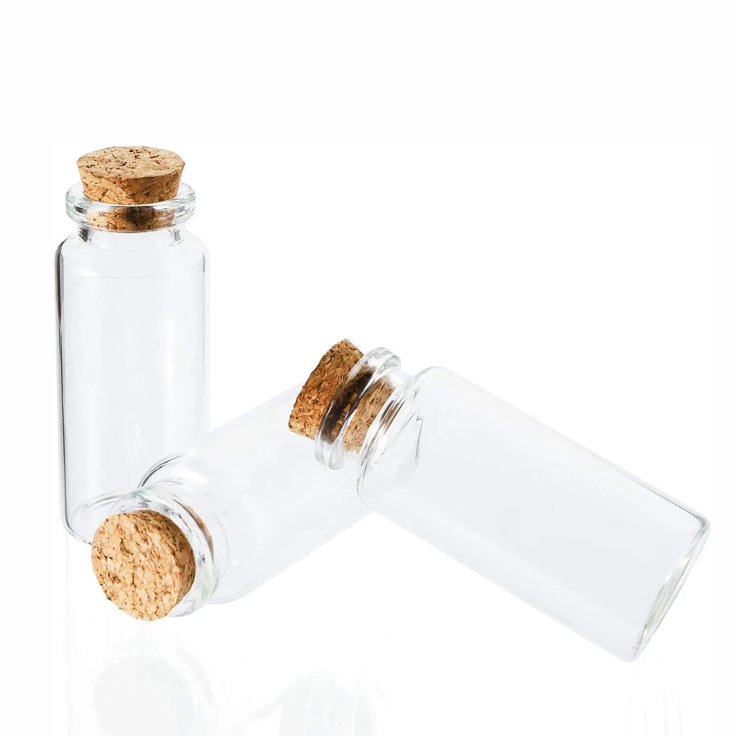 Wedding Favor wishing glass bottle with Cork Wooden Lids Stopper Label for wishing Message