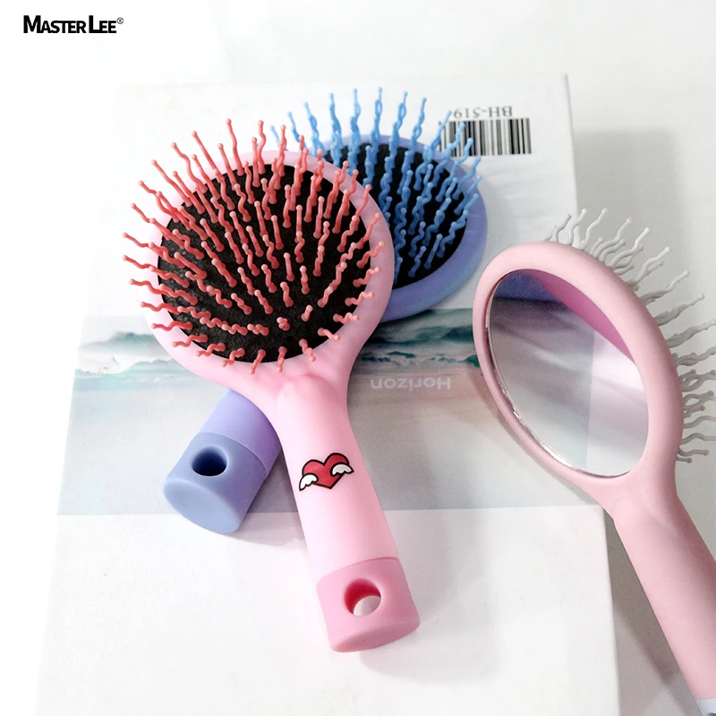 Custom logo Cartoon Adorable Cute airbag massage brush girl air cushion comb creative massage pocket mirror comb