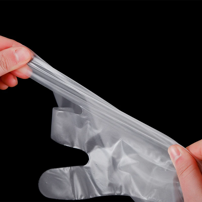 Hot sale factory price Food Handling PE Plastic HDPE Disposable Gloves PE Polyethylene Disposable Gloves