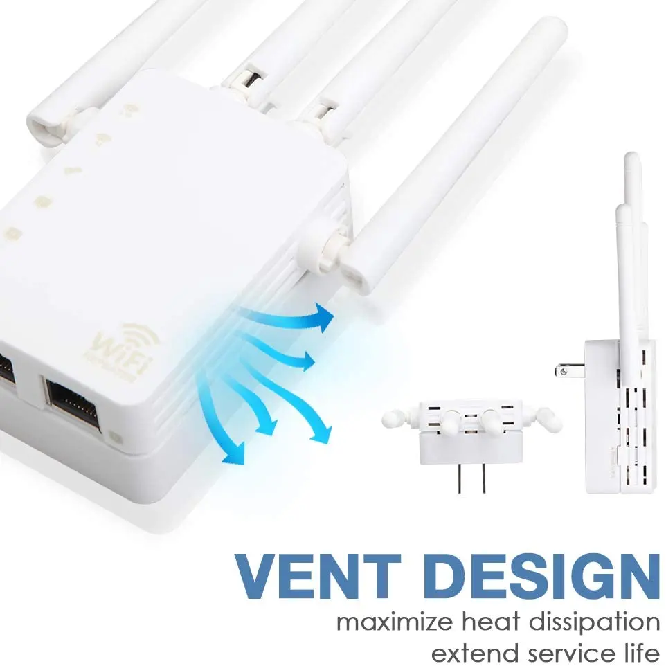 Long Range wifi repeater dual band 802.11ac wifi extender 1200mbps wifi booster