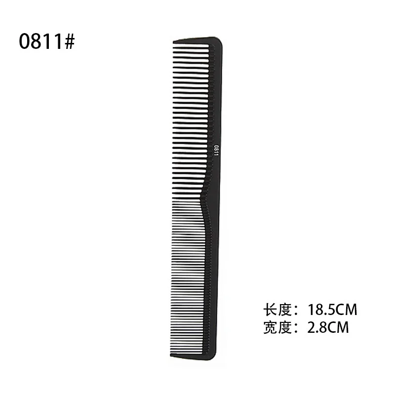 2024 New Fashionable Black Wide-tooth steel needle double-sided comb Not easy to break popular for Salon and home comb