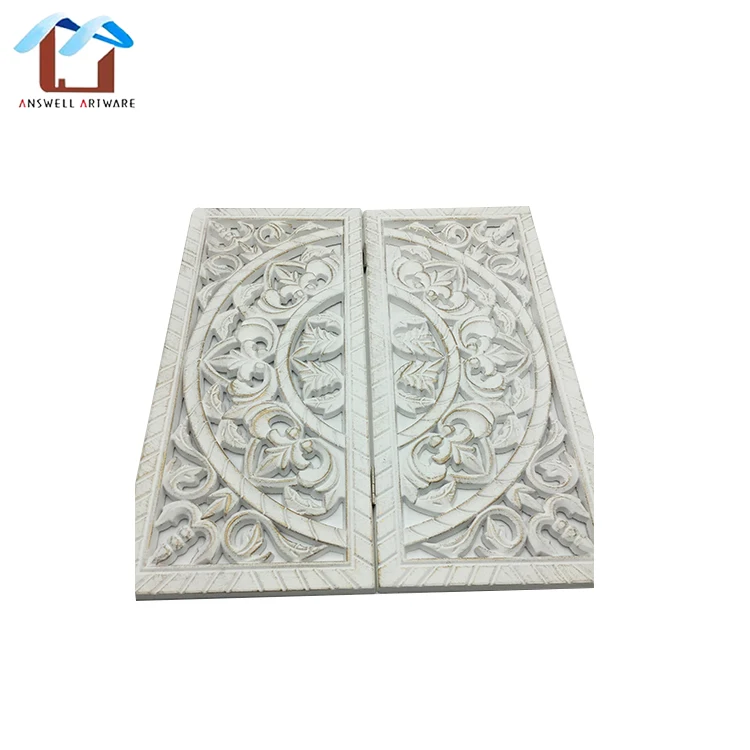 Home Decoration Room Divider Screen Wood Panel Dividers 2 Panel Hand Carved Screen Wooden Modern Interior Decoration Customized