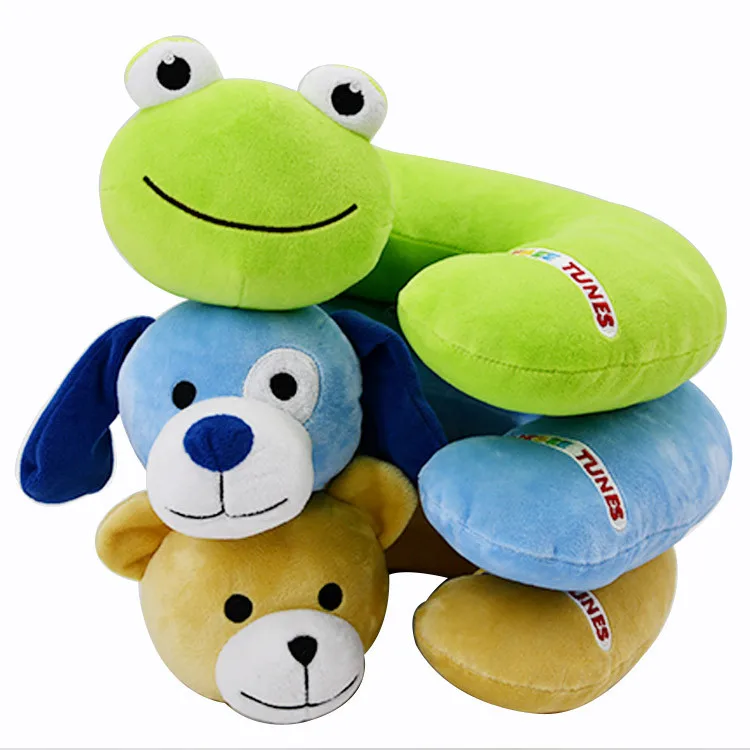 Animal design Toddler Kids 3-36 months Super Soft plush toy baby u-shaped neck pillow memory foam pillow for travel