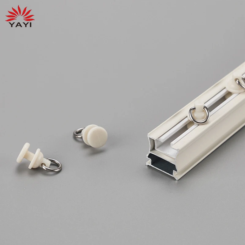 Aluminum alloy straight rail silent guide rail ultra-thin curtain track pulley curtain poles