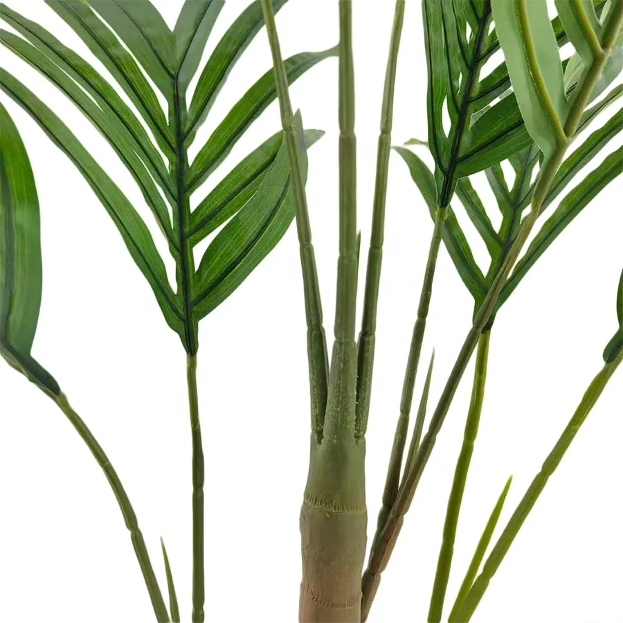 Plant Artificial Palm Leaves Madagascar Palm Bouquet for Dector Green Decoration Natural Tree Color Tree Shape Grass 23*23*24cm