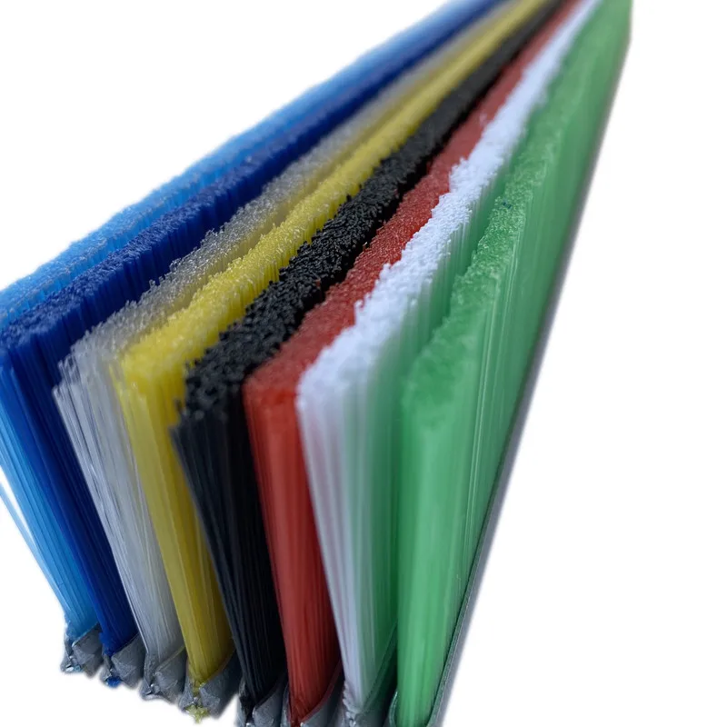 Custom door sealing furniture dust removal black PP nylon bristle brush