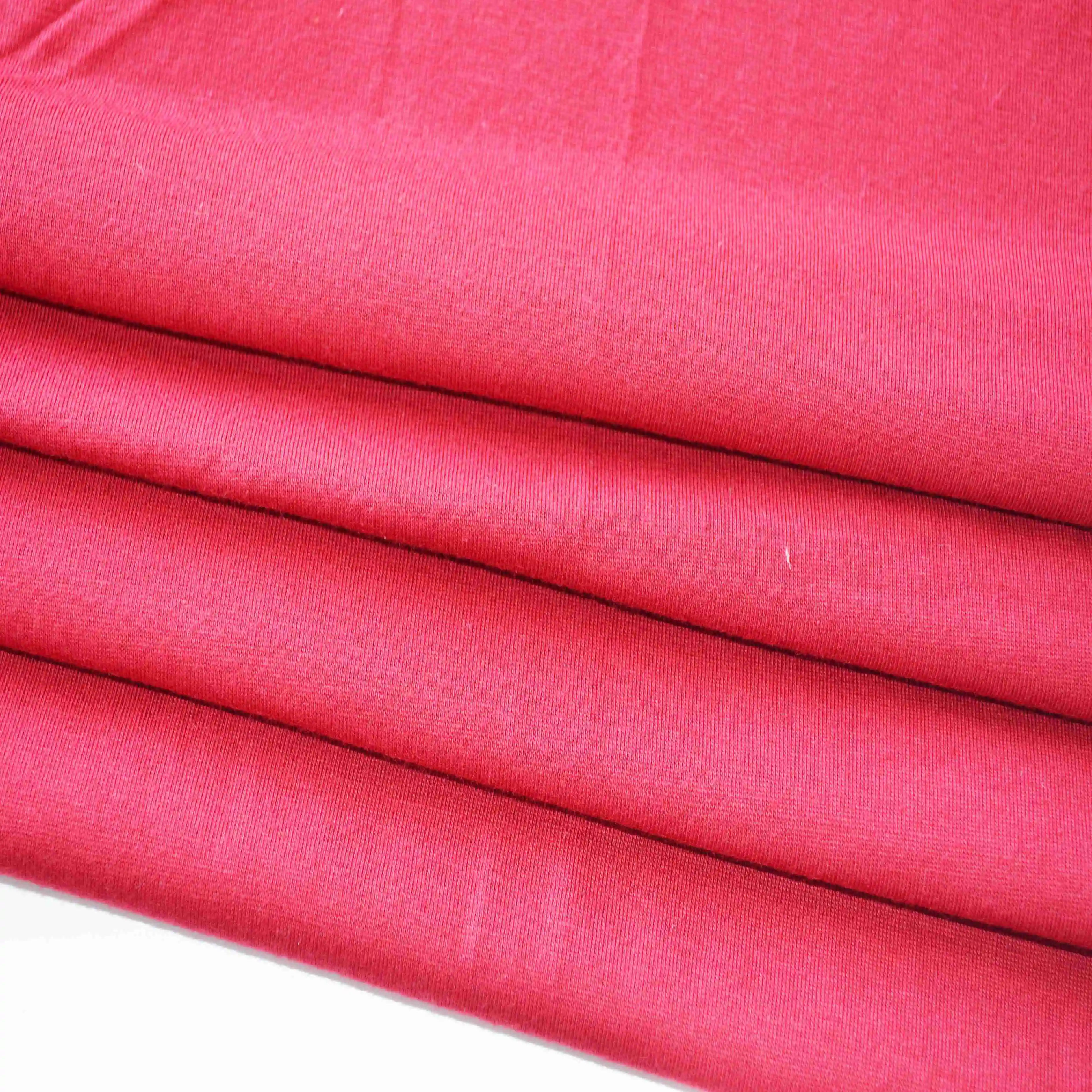 32S 100% combed cotton  single jersey knitted fabric for T shirt or lining