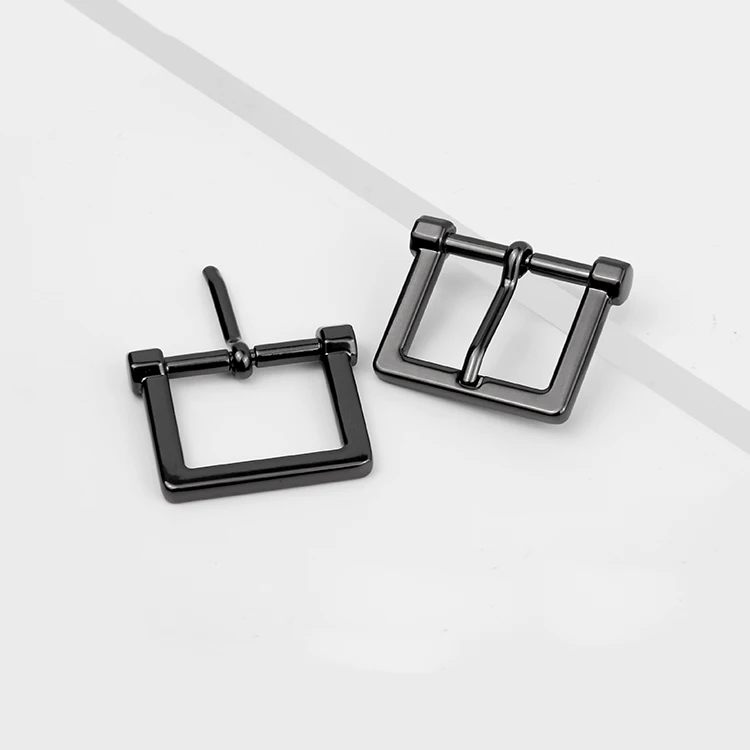 Classic Style Zinc Alloy Men Bag Clothes Metal Pin Buckles Factory Customized Black Shoes Accessories for Leather Webbing Belt