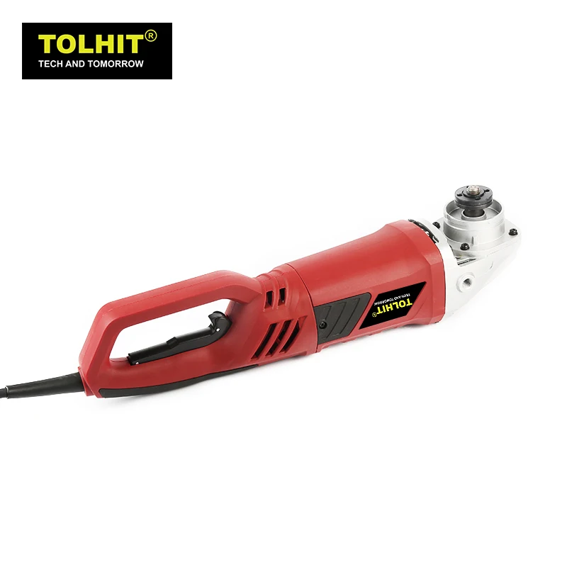 TOLHIT  Paddle Switch Rotary Handle Industrial Cutting Machine Professional Electric Angle Grinder Power Tool 2400W 230mm 9In