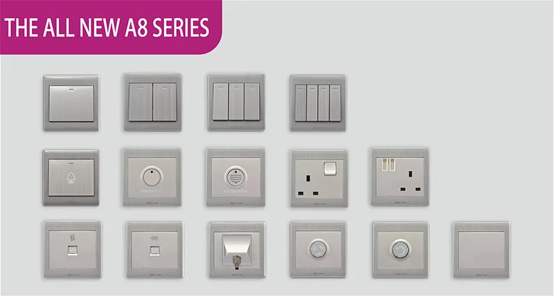 BOGE 45A Automatic Safety Breaker Wall high quality Switches for Hotel and Home Water Heater Air Conditioning
