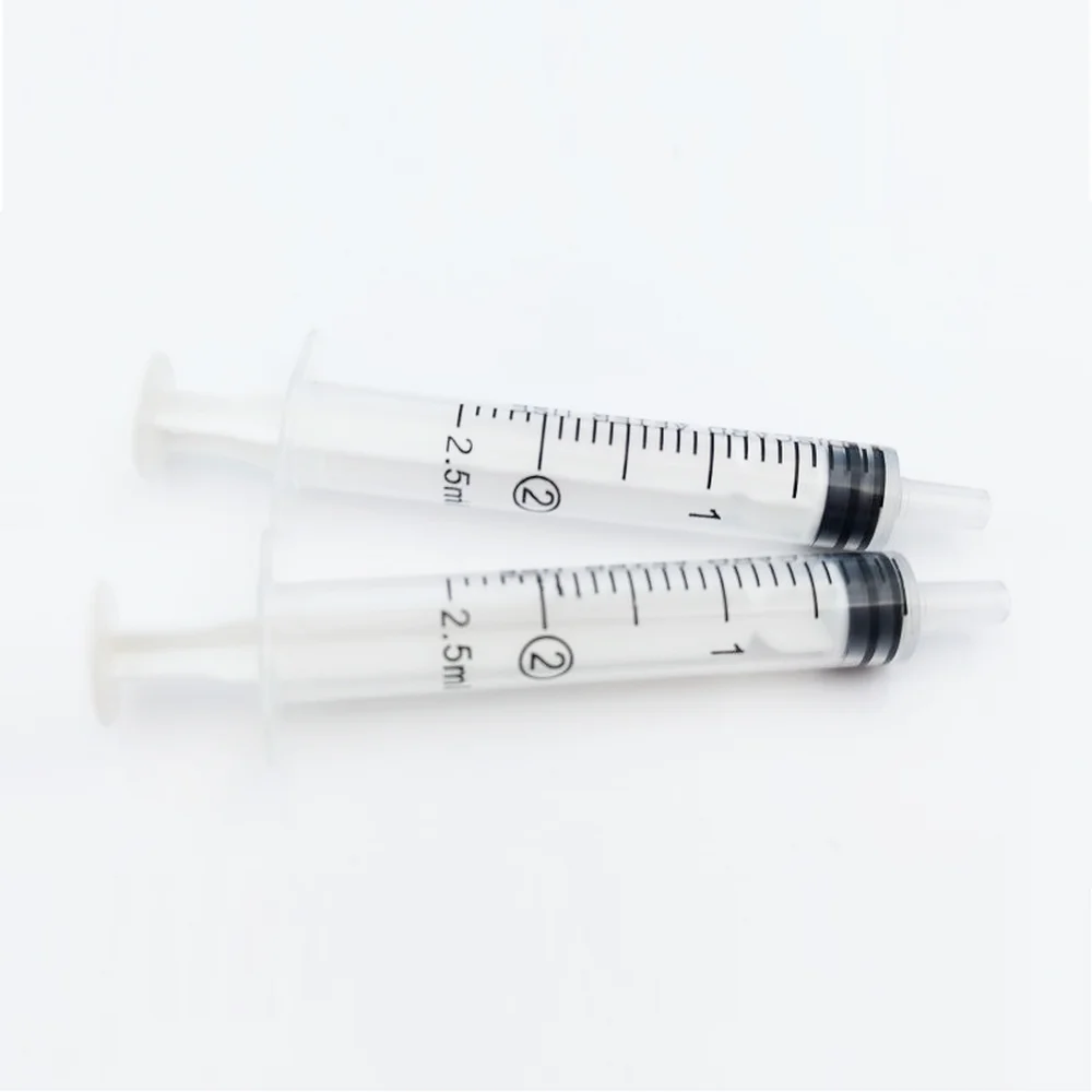 Disposable Sterile Medical Syringe Syringe Manufacturers Hot Sale 2CC/2.5CC Injection & Puncture Instrument Ce Transparent EOS