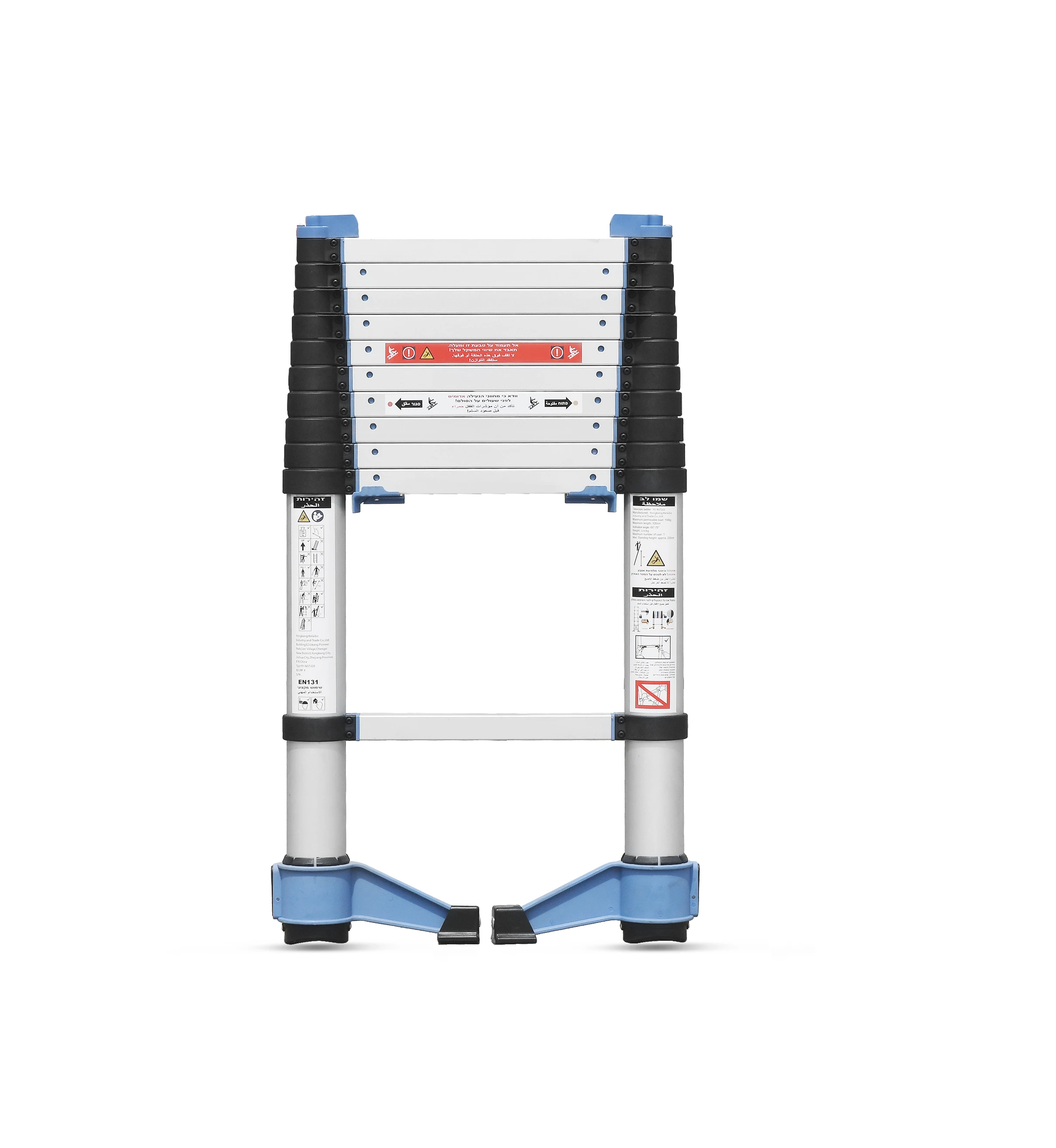 aluminum retractable telescopic ladder with high quality