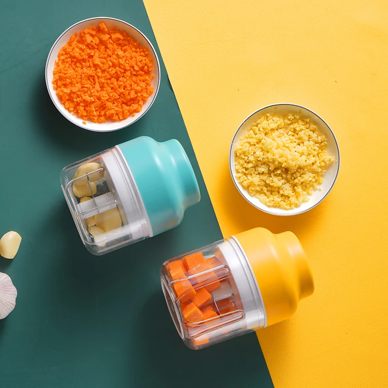 Small Battery Operated Food Chopper Electric Vegetable Chopper Mini Automatic Food Processor