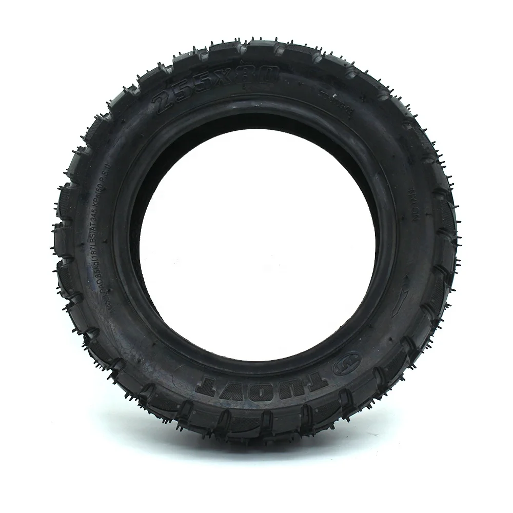 10x3 Inch TUOVT 255*80 Pneumatic Tire Inflatable Tyre for Electric Scooter ZERO 10X WHEEL