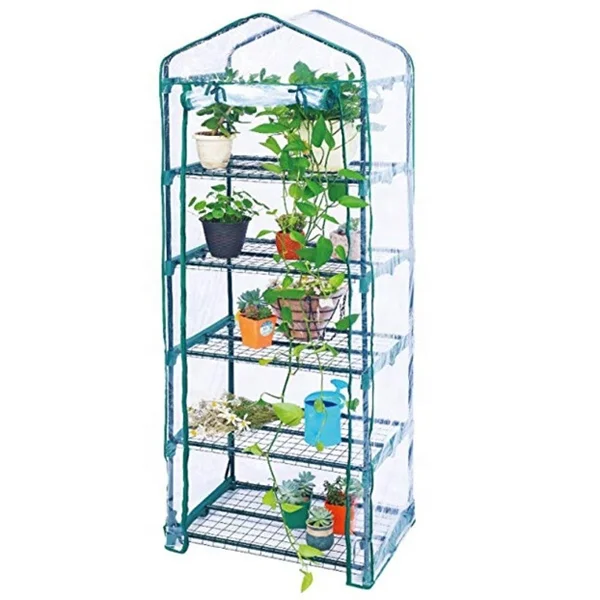 5-tier mini greenhouse for garden pvc film greenhouse