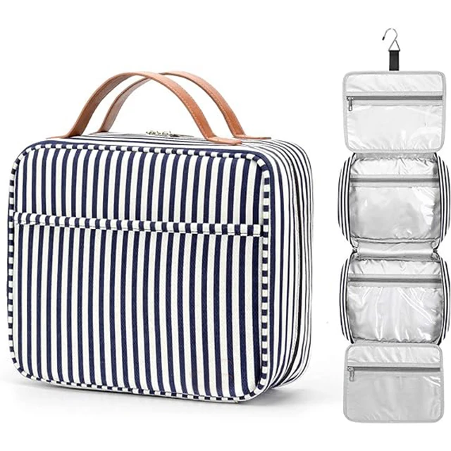 Hanging Travel Toiletry Bag Large Capacity Cosmetic Travel Toiletry Organizer for Women with 4 Compartments