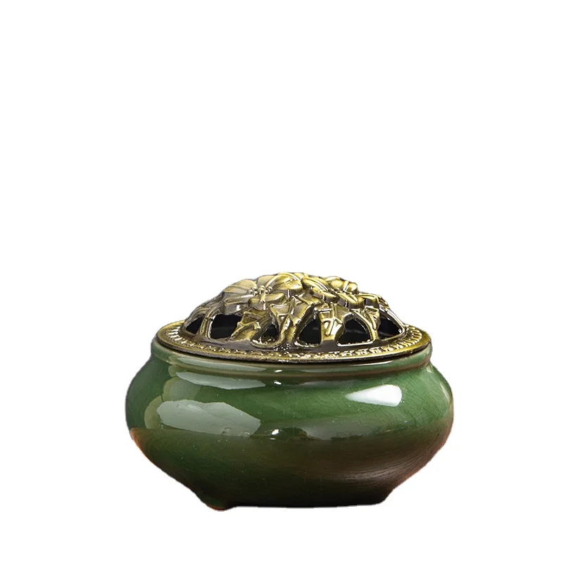 Luxury Coil Incense Burner Set Ceramic Incense Holder Burner Home Fragrance Diffuser Decorative