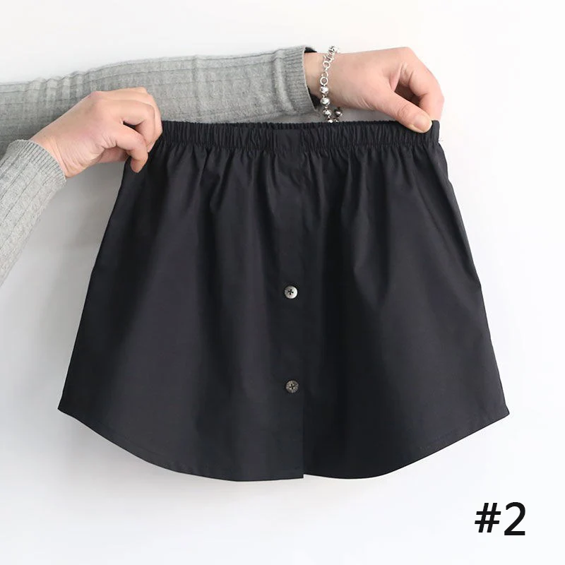 2022 Hot Selling Adjustable Mini Skirt Layering Top Lower Women Half Length Skirt Extender
