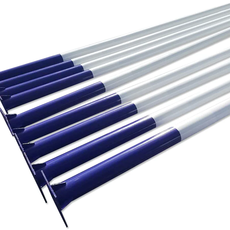 Folding Soccer Field Court Led High Mast Solar Street Light Stainless Steel Pole