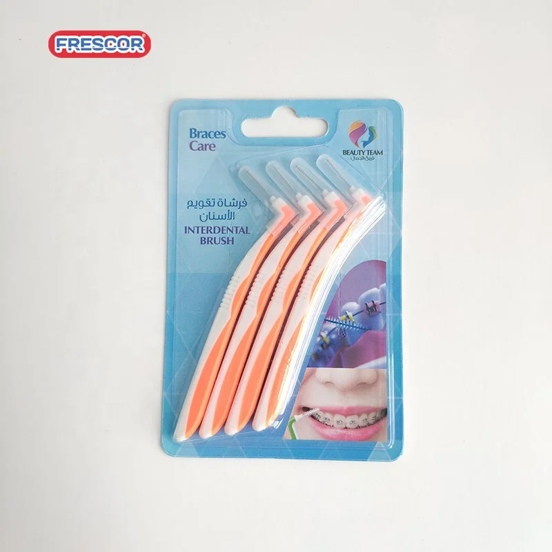 Toothbrush approved adult use 3pc/4pc/6pc/8pc/10pc dental disposable interdental brush with cover