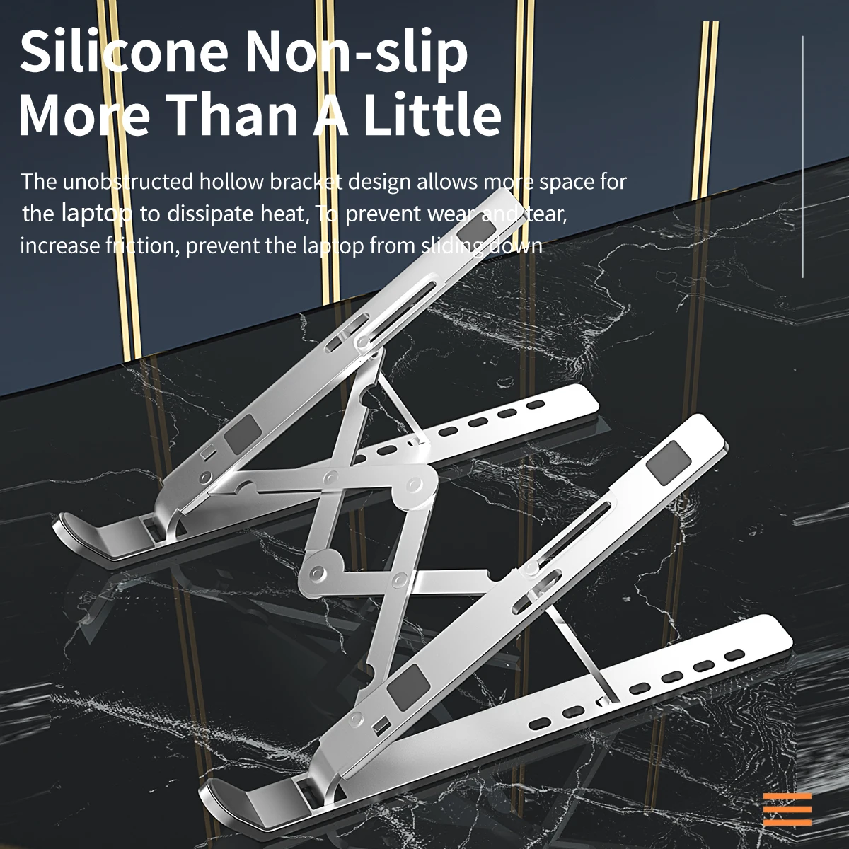 Height Adjustment Mini Plastic Laptop Stand Standing Table Portable Laptop Stand for desk