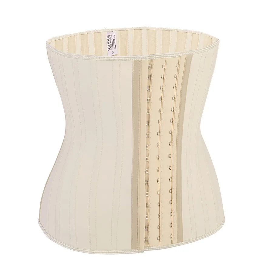 Glitter Latex Waist Trainer 25 Steel Boned Women Binders Shapers Corset Modeling Strap Body Shaper Slimming Colombian Belts