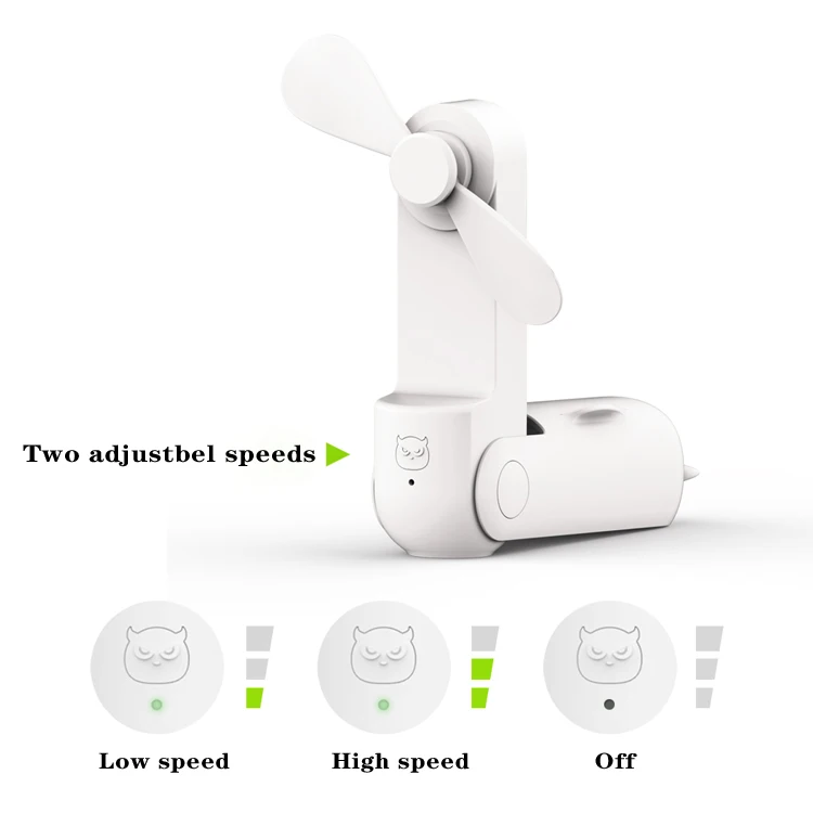 Manufacturer Hot selling Pocket 3 In 1 Mini Handheld Fan Rechargeable Battery Usb Portable Handy Fan Can Support Customized Logo