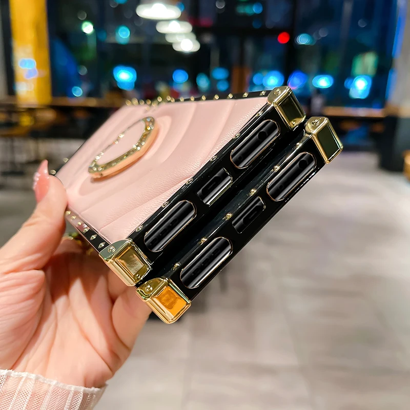 Unique Luxury love heart Cell Back Cover fundas Phone Case For Samsung Note 20 Ultra S23 S22 S21 S20 FE S10 S9 Plus