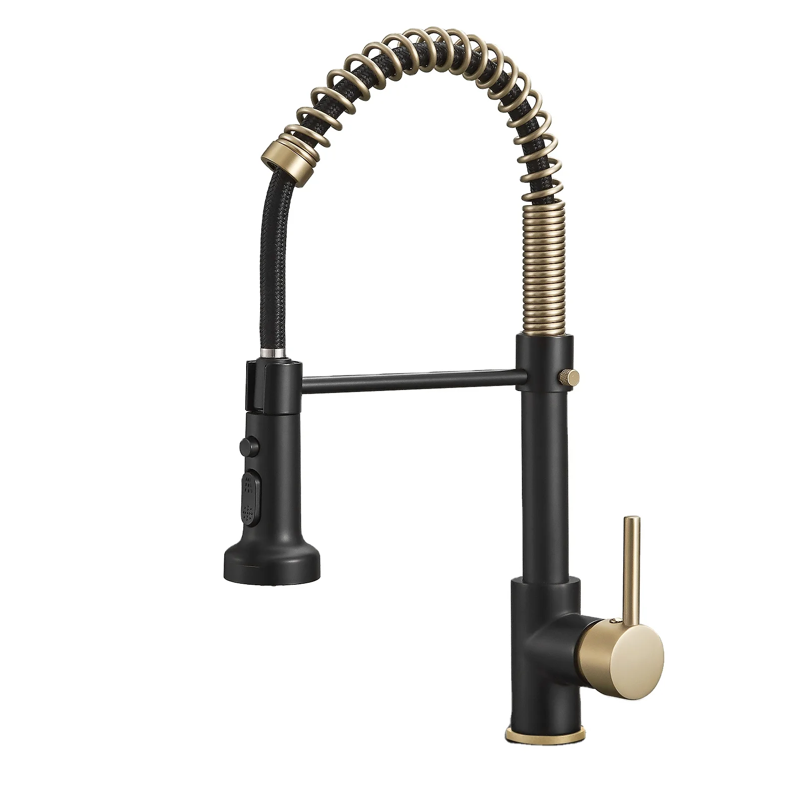 3 Modes 360 Degree Brushed Gold And Matte Black Brass Rotating Faucet Kitchen Sink Mixer Health Kitchen Tip Faucets