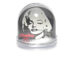 artifical model ps customized plastic snow globes,folk art acrylic snow globe custom,souvenir acrylic snow globes photo insert