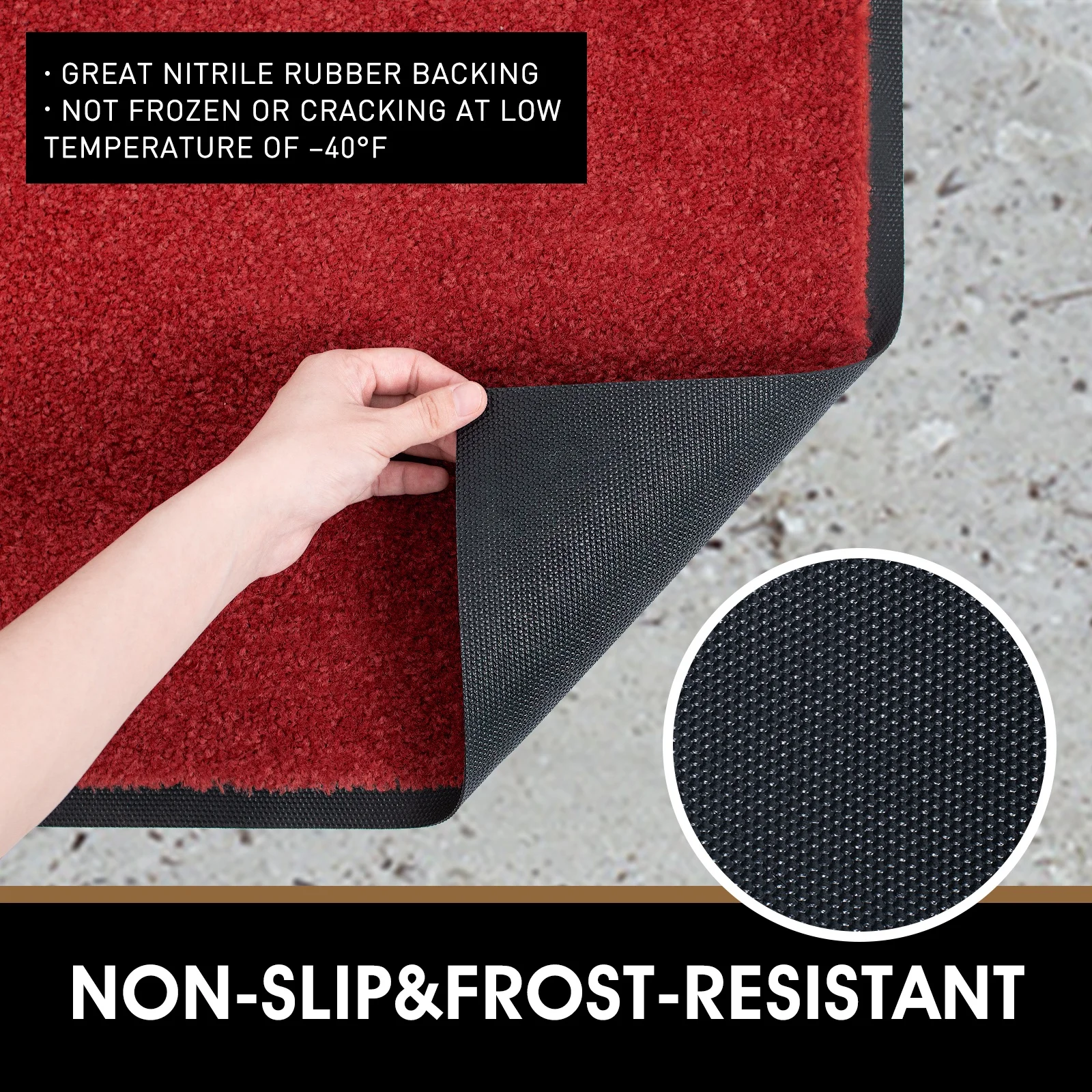 Kitchen Mat Oil Proof Non-Slip Waterproof Anti-Fatigue Kitchen Floor Mat