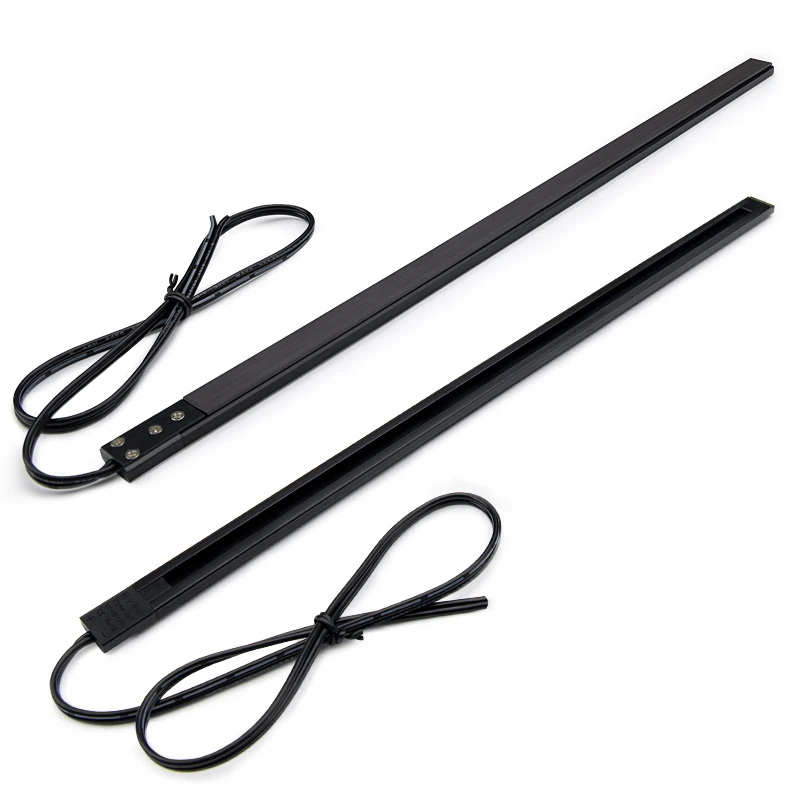 DC12V 24V  2 wires Stores Lighting Plug Socket Track Accessories System Goods Shelves Lights Power Led Panel Track Guide Rail