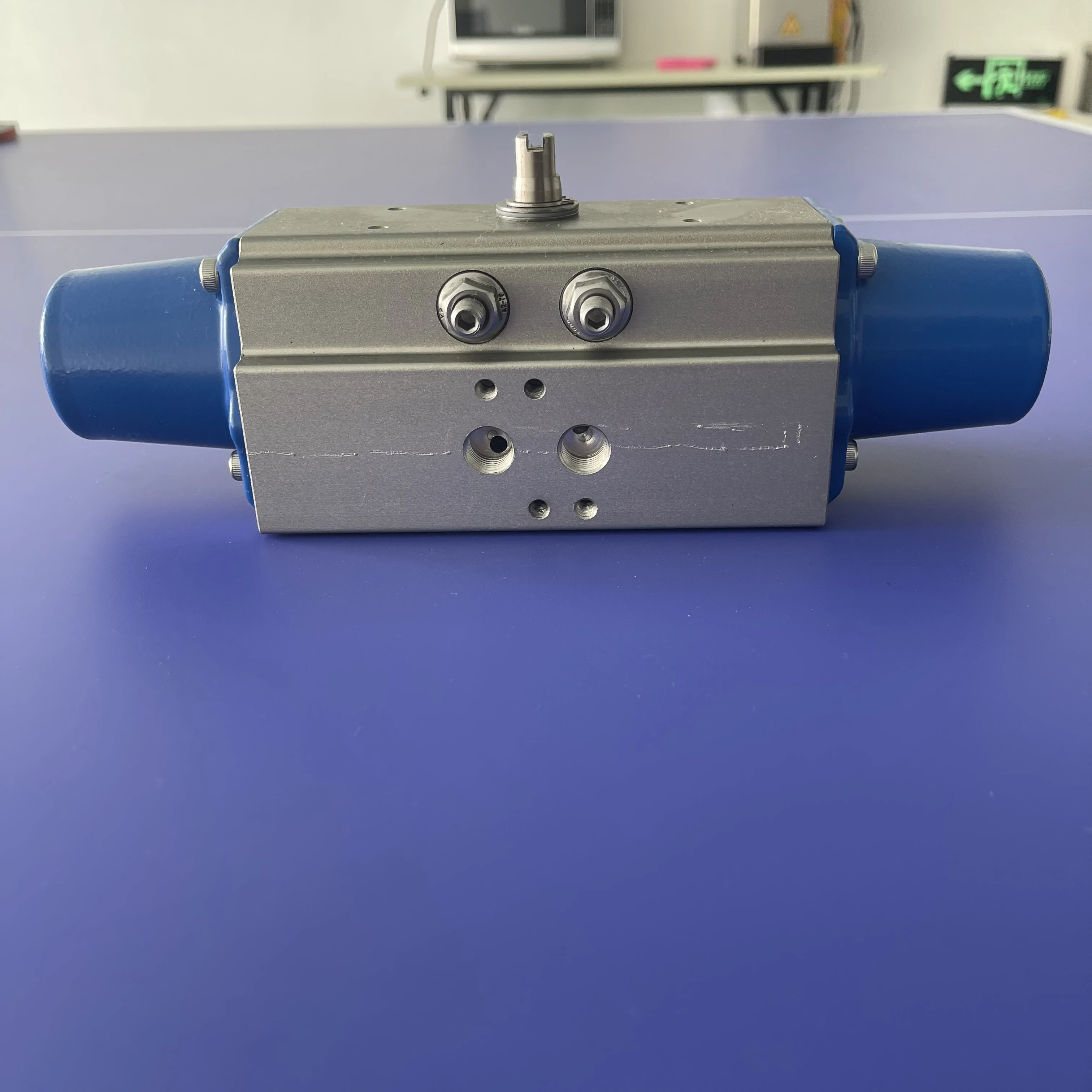 2 3 Way Pneumatic Actuated Butterfly Valve Aluminum Alloy Spring Return Double Acting Pneumatic Actuator for Ball Valve
