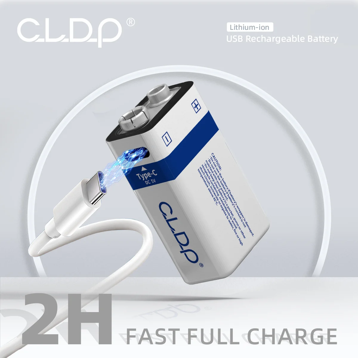 Customized super power 9V rechargeable lithium batteries 6F22 Type-C usb lithium ion rechargeable battery