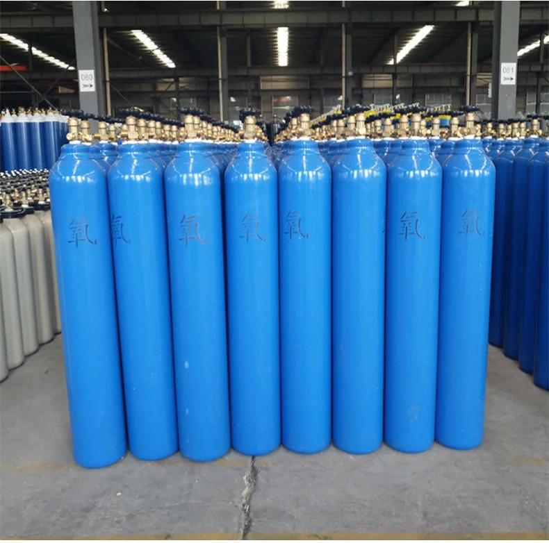Aluminium Gas Cylinder 40L-800L Seamless Steel Cylinder for Oxygen/Carbon Dioxide/Helium/Argon/Nitrogen/No2/air