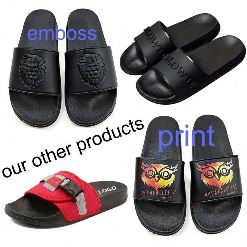 Grobhandel Flip-Flops New Slippers Flip Flop Color Ink Flops Embossed Sole Rubber With Back Strap