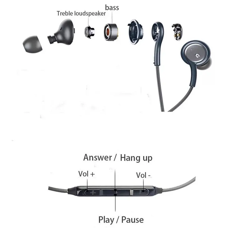wholesale high quality Stereo S8 s9 cell phone AKG Headphone IG955 Earphone hands free For Samsung Galaxy S10 S8 In-Ear Headset