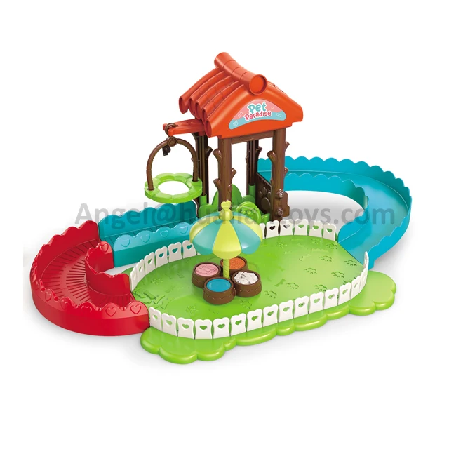 Amazon Hot New Ideas Electric Pet Mini Park With Electric Dog & Accessories Playground For Children Gift