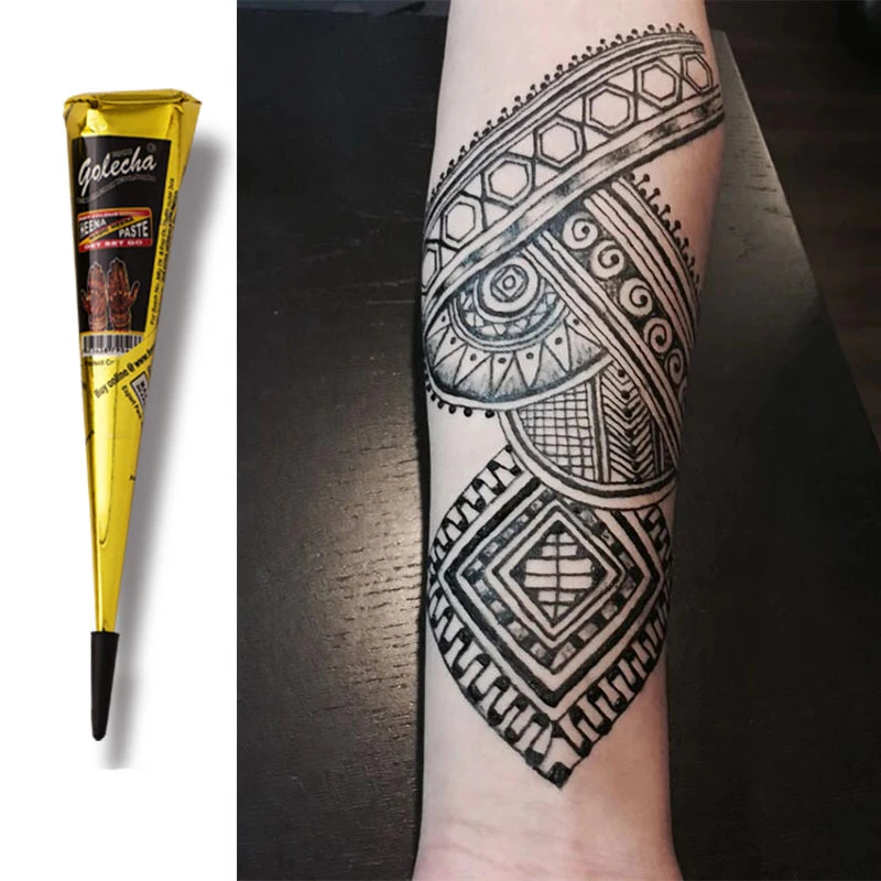 25g Multicolor Indian Henna Cones Tattoo Paste For Temporary Tattoo Sticker Body Paint Art Cream