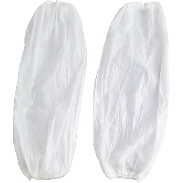 
China Manufacturer Plastic Disposable Pe/cpe Sleeve Cover Disposable Pe Sleeve Cover for Shop Work 