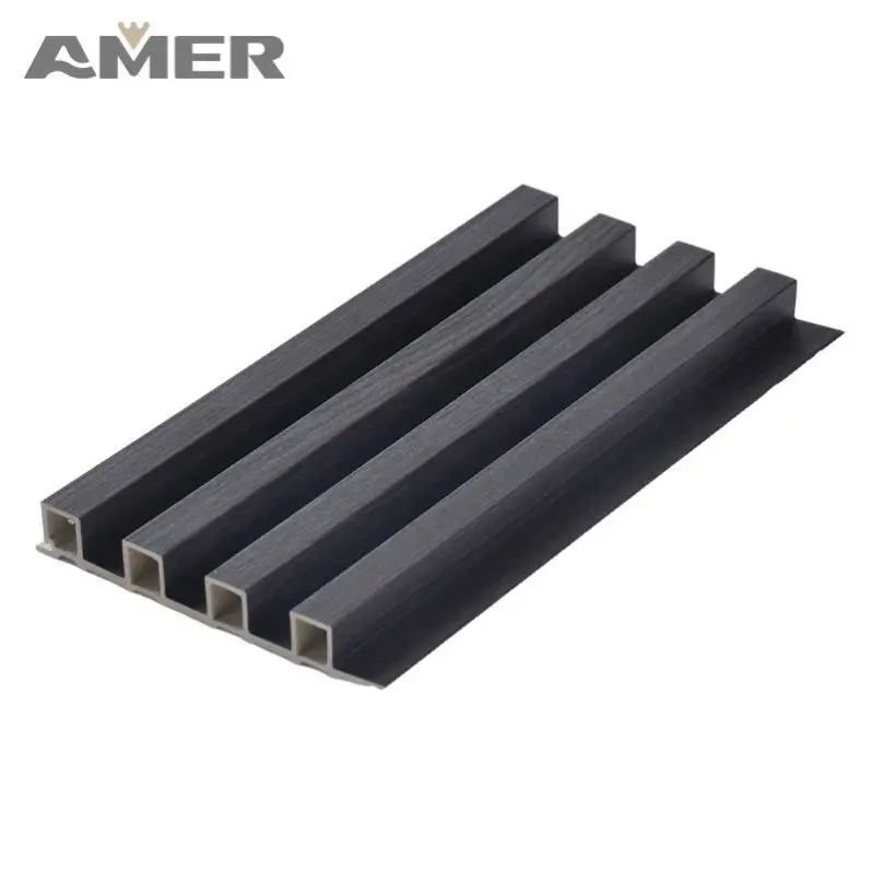 Amer Factory price Outside Co-extrusion Wpc Wall Board Building Exterior Decoration Wood Plastic Composite Cladding Panel