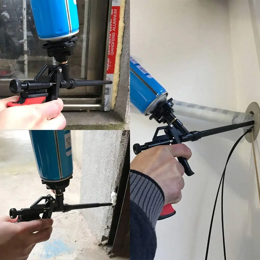 Foam Gun Pu Expanding Foaming Gun Heavy Duty Spray Foam Gun Mental Body Covered with PTFE