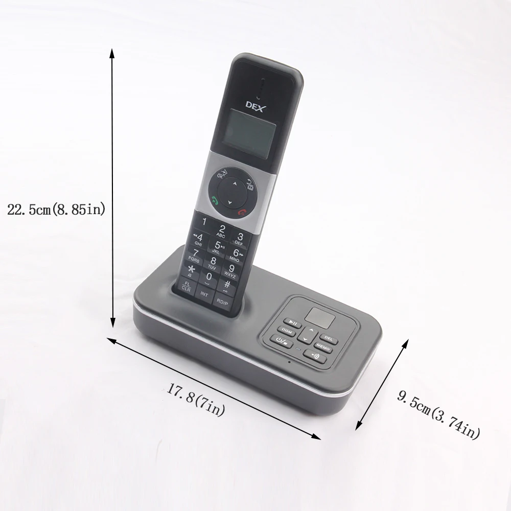 DECT 6.0 Cordless Phone with Caller ID Portable TelePhone TAM Voice Message  Analog Call Wireless Landline