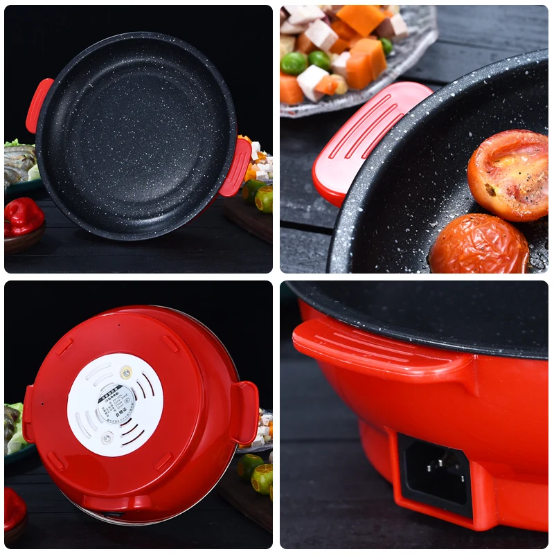BBQ Home Electric Frying Pan Portable Mini Non-stick Electric Baking Pan For Home Appliances