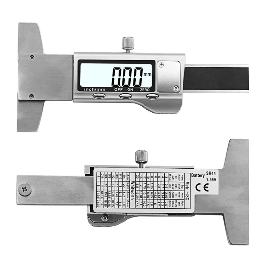 Digital tire Depth Gauge 0-25MM Measuring Ruler Pressure Car Safety Measurer Tool Tire Monitor Electronic System Motorcycle