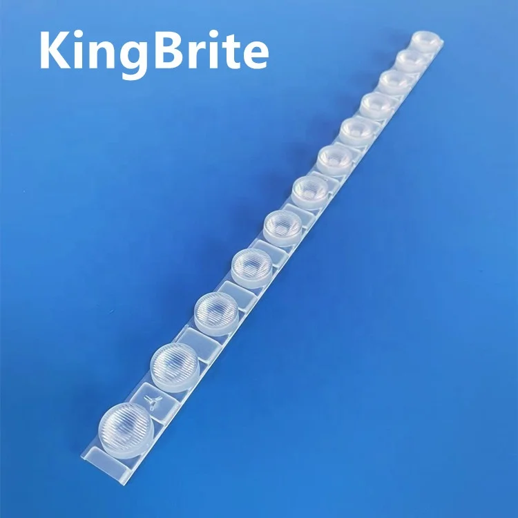 L295mm 12in1 Wall Washer Led Lens Module 15|25|40|20*50 Degree PC/PMMA Slim Linear