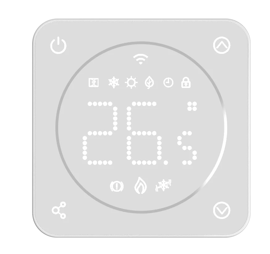 Max 16A Load 2.4Ghz Tuya  WiFi Smart  Electric Floor Heating Room Thermostat ODM China Factory
