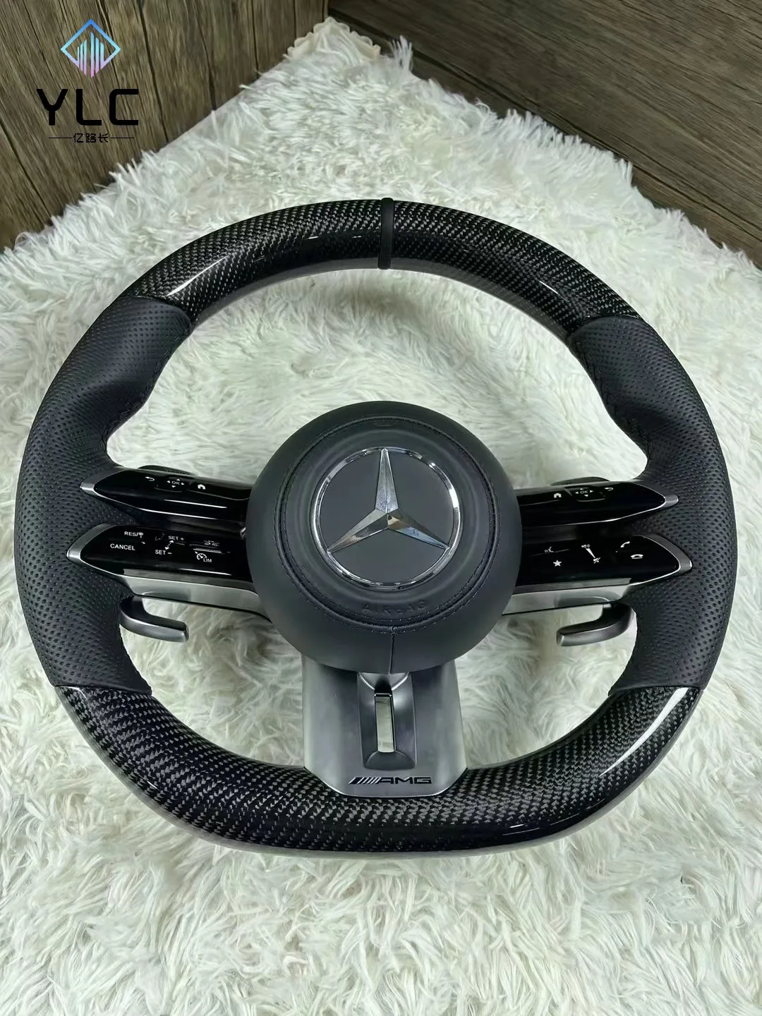 Рулевое колесо из углеродного волокна для Mercedes Benz AMG C63 E63 W213 C43 A45 G63 G500 S63 GLA45 GLS63 G65 GT63